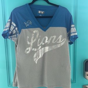 Detroit Lions SS Logo Jersey size Large